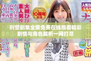 刑警劇集全集免費(fèi)在線觀看精彩劇情與角色解析一網(wǎng)打盡