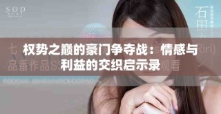 權(quán)勢(shì)之巔的豪門爭(zhēng)奪戰(zhàn)：情感與利益的交織啟示錄
