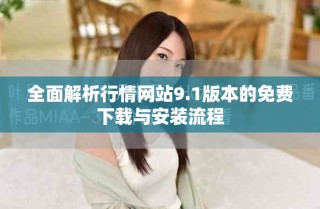 全面解析行情網(wǎng)站9.1版本的免費下載與安裝流程