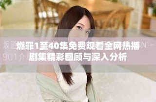 燃罪1至40集免費(fèi)觀看全網(wǎng)熱播劇集精彩回顧與深入分析