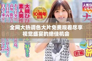 全網大熱調色大片免費觀看盡享視覺盛宴的絕佳機會