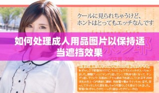 如何處理成人用品圖片以保持適當(dāng)遮擋效果