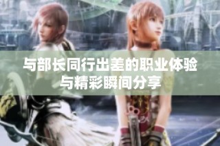 與部長(zhǎng)同行出差的職業(yè)體驗(yàn)與精彩瞬間分享