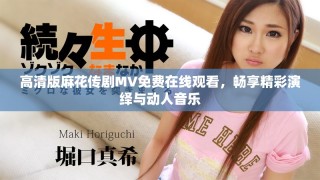 高清版麻花傳劇MV免費(fèi)在線觀看，暢享精彩演繹與動(dòng)人音樂