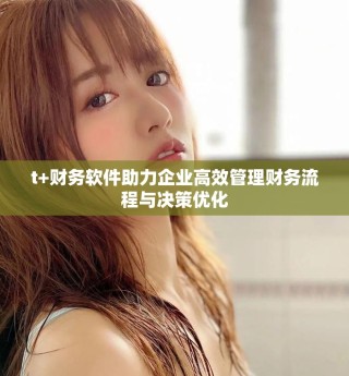 t+財務(wù)軟件助力企業(yè)高效管理財務(wù)流程與決策優(yōu)化