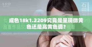 成色18k1.2209究竟是呈現(xiàn)微黃色還是高黃色調(diào)？