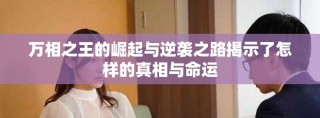萬(wàn)相之王的崛起與逆襲之路揭示了怎樣的真相與命運(yùn)