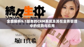 全面解析9.1版本的CRM系統(tǒng)及其在業(yè)務(wù)管理中的優(yōu)勢(shì)與應(yīng)用