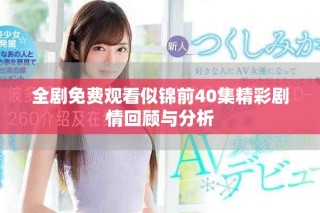 全劇免費(fèi)觀看似錦前40集精彩劇情回顧與分析