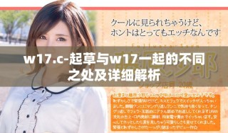 w17.c-起草與w17一起的不同之處及詳細(xì)解析