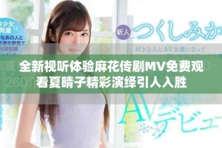 全新視聽(tīng)體驗(yàn)麻花傳劇MV免費(fèi)觀看夏晴子精彩演繹引人入勝