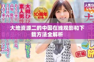 大地資源二的中國(guó)在線觀影和下載方法全解析