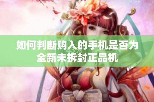 如何判斷購入的手機是否為全新未拆封正品機
