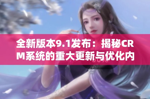 全新版本9.1發(fā)布：揭秘CRM系統(tǒng)的重大更新與優(yōu)化內(nèi)容