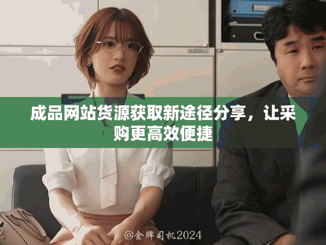 成品網(wǎng)站貨源獲取新途徑分享，讓采購更高效便捷