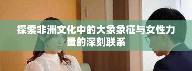 探索非洲文化中的大象象征與女性力量的深刻聯(lián)系
