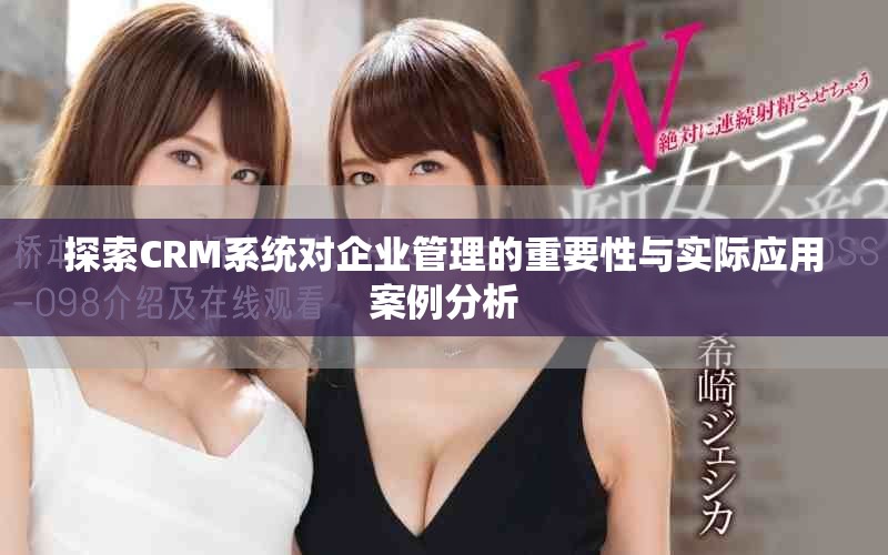 探索CRM系統(tǒng)對(duì)企業(yè)管理的重要性與實(shí)際應(yīng)用案例分析