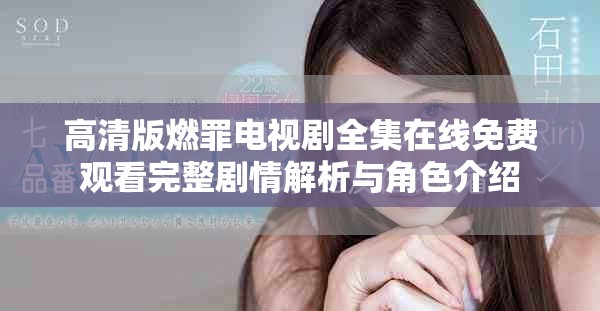高清版燃罪電視劇全集在線免費觀看完整劇情解析與角色介紹
