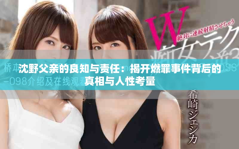 沈野父親的良知與責(zé)任：揭開燃罪事件背后的真相與人性考量