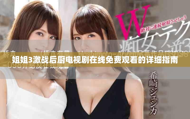 姐姐3激戰(zhàn)后廚電視劇在線免費觀看的詳細指南