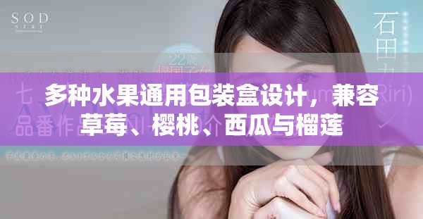 多種水果通用包裝盒設計，兼容草莓、櫻桃、西瓜與榴蓮